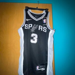 Nike Black and White Spurs Jersey